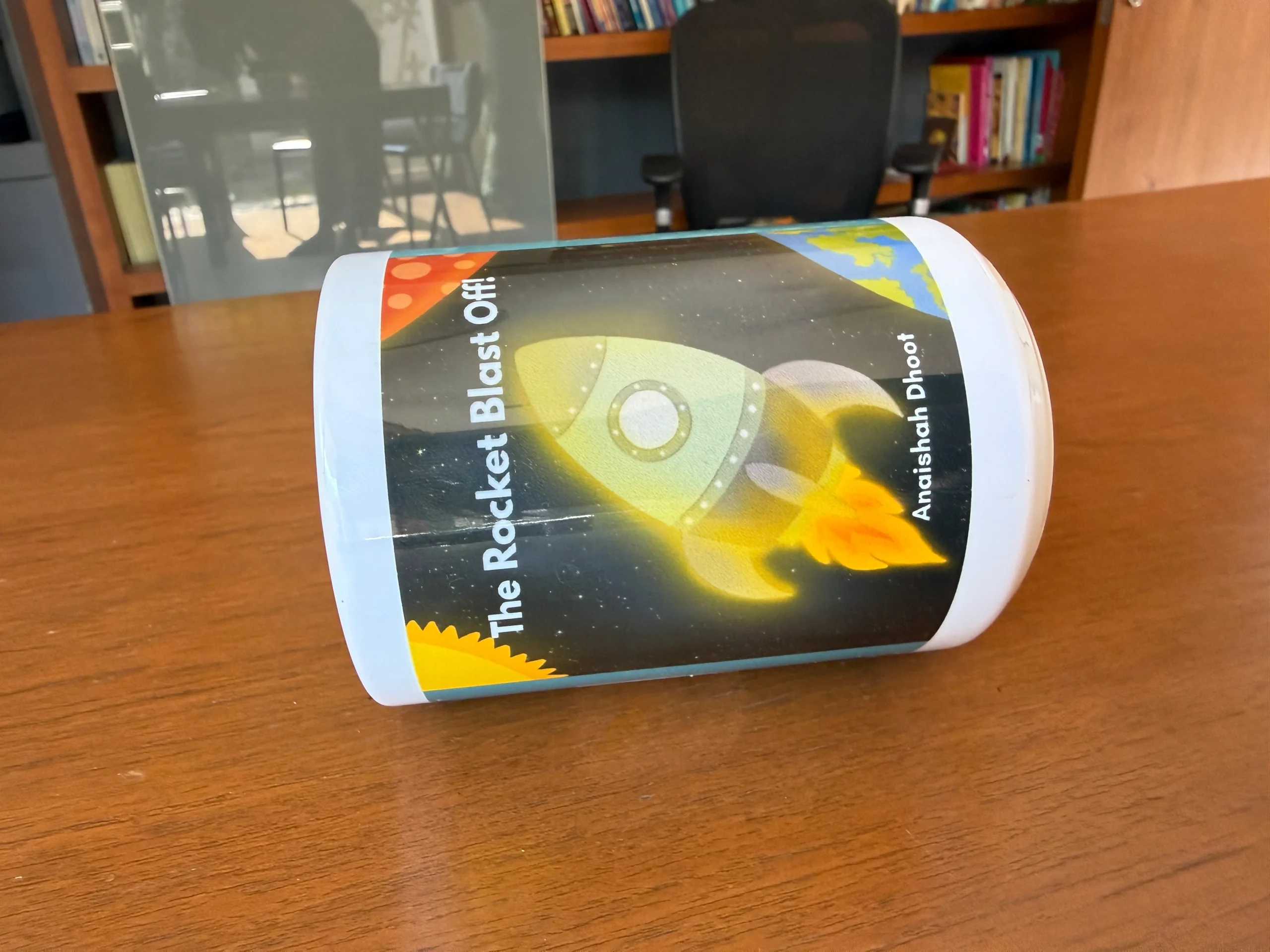 Custom book merchandise showcase