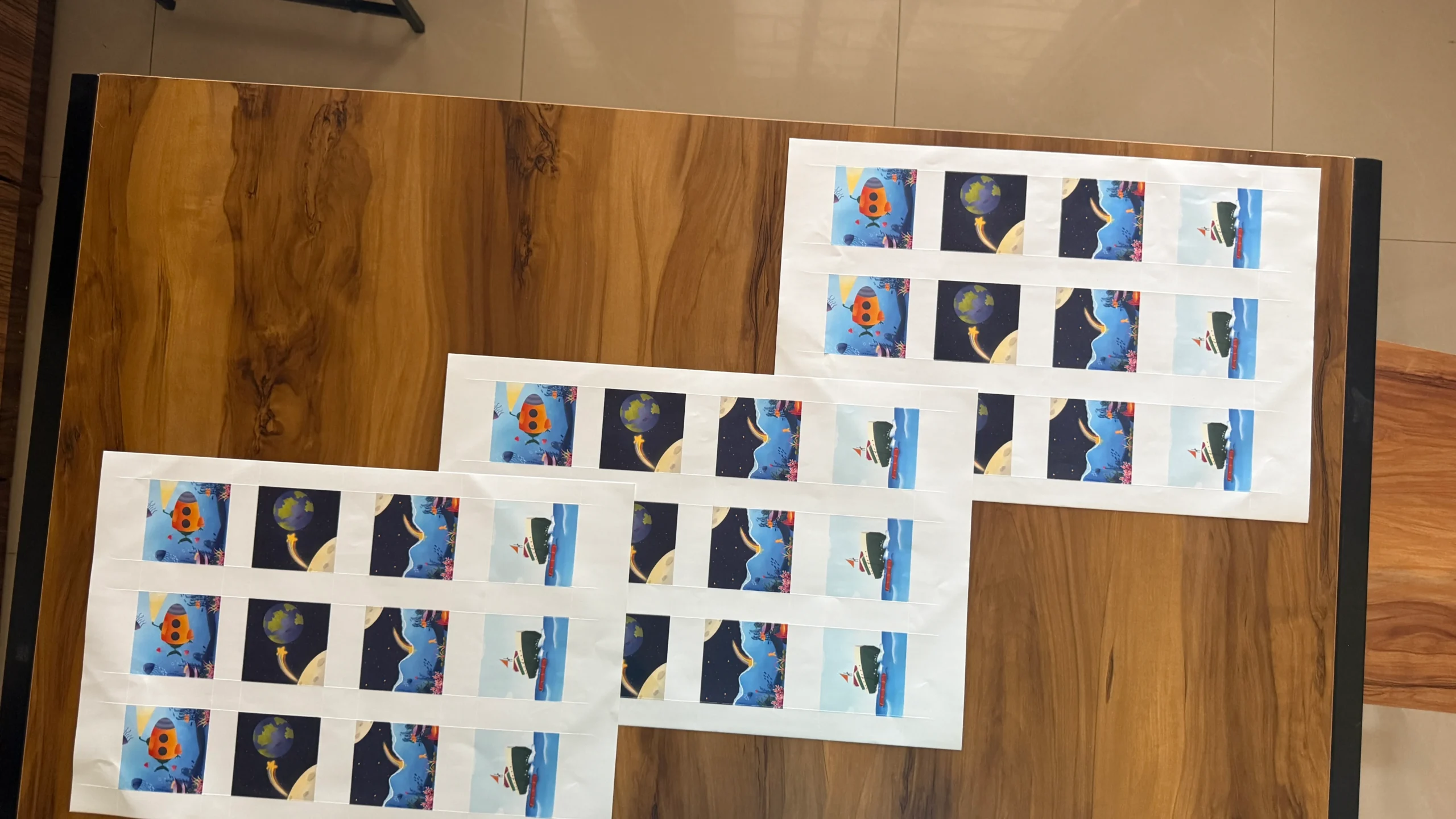 Custom book merchandise showcase